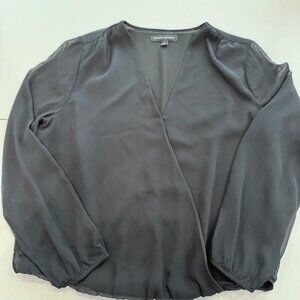Black Banana Republic Wrap Blouse, Women's S